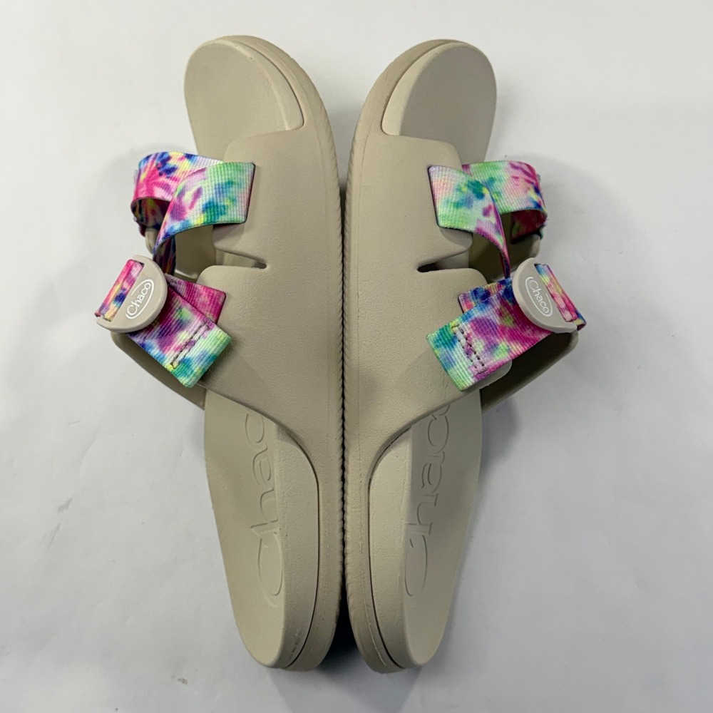 Chaco Chillos Slide Sandals Womens 10 Tie Dye Casual Hippie Boho Beach Summer - Picture 9 of 13